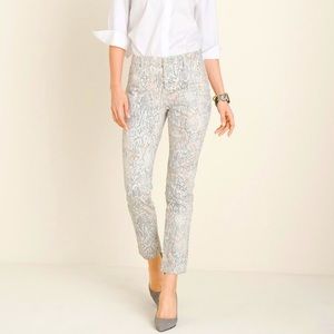 Chico’s So Slimming Python Girlfriend Ankle Size 2